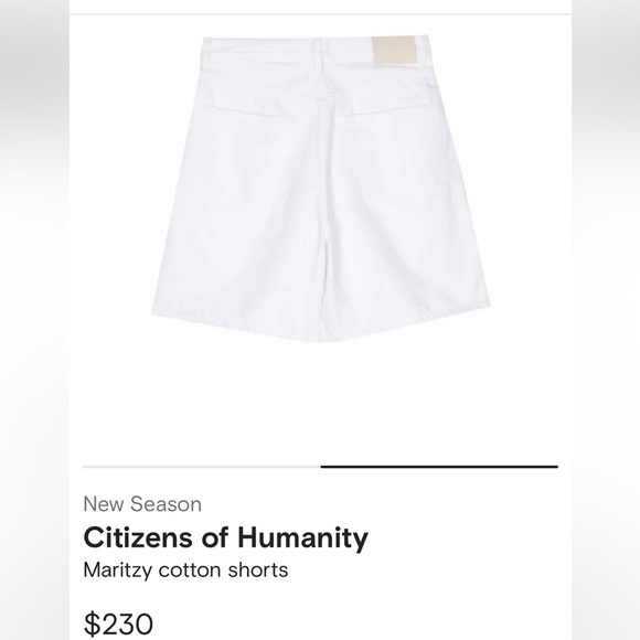 Citizens of Humanity Maritzy Shorts Size 27 NWT - Picture 3 of 14
